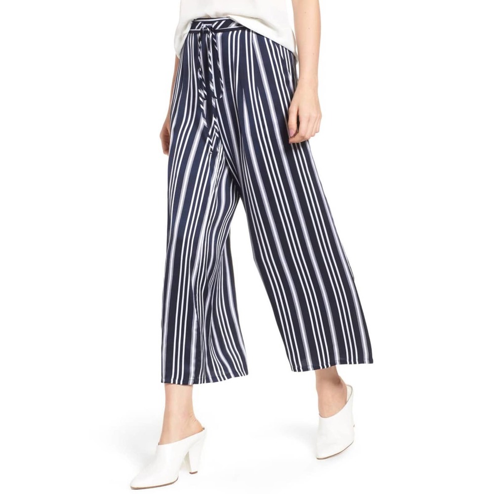 AG The Saunter Resort Striped Wide Leg Flowy Pants XS